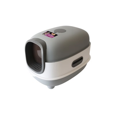 Uniq Τουαλέτα Γάτας Κλειστή με Φτυαράκι Γκρι