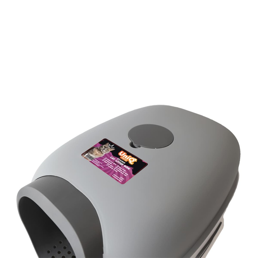 Uniq Τουαλέτα Γάτας Κλειστή με Φτυαράκι Γκρι
